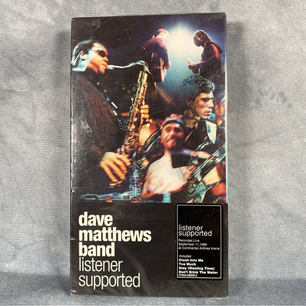 Dave Matthews Band Listener Supported VHS 1999 Crash Into Me, Too‎ Much & More